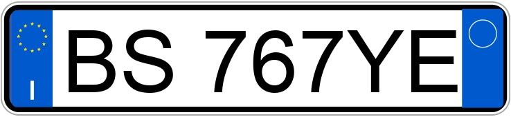 Numer rejestracyjny BS767YE posiada FIAT Punto 2a serie