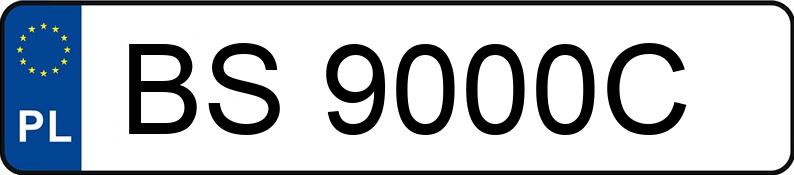 Numer rejestracyjny BS 9000C posiada PORSCHE PANAMERA 4S E-HYBRID - BS9000C