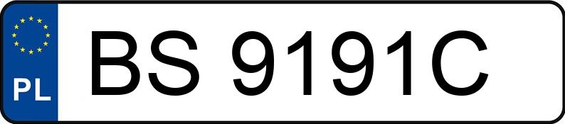 Numer rejestracyjny BS 9191C posiada CHEVROLET CORVETTE - BS9191C