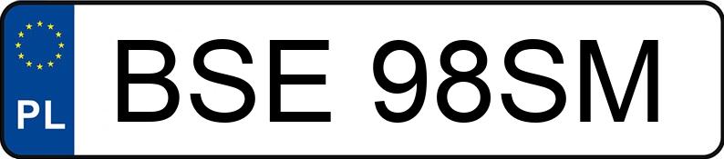 Numer rejestracyjny BSE98SM posiada AUDI A4 A4 1.9 TDi Kat. MR`00 E3 8E