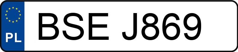 Numer rejestracyjny BSE J869 posiada BMW 316 - BSEJ869