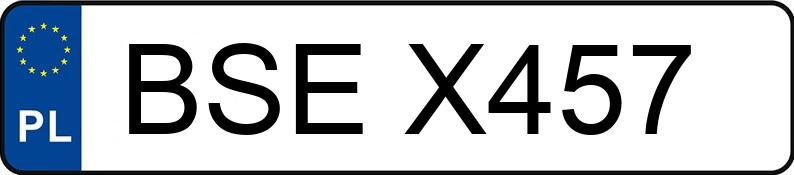 Numer rejestracyjny BSE X457 posiada RENAULT MEGANE - BSEX457
