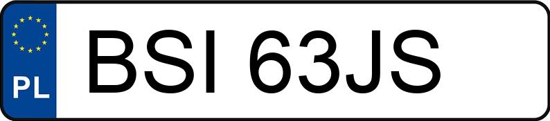 Numer rejestracyjny BSI 63JS posiada BMW 328i Kat. E36 328i Kat. E36 - BSI63JS