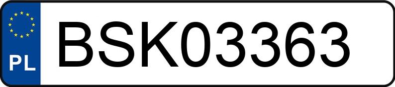 Numer rejestracyjny BSK 03363 posiada CITROEN C5 - BSK03363 Numer rejestracyjny BSK 03363 posiada CITROEN C5 - BSK03363