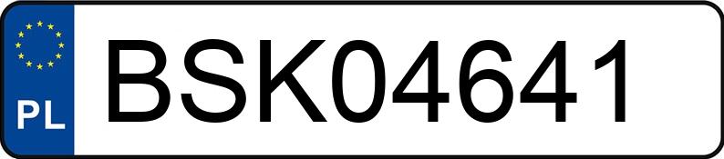 Numer rejestracyjny BSK 04641 posiada AUDI A4 2.0 TDI - BSK04641