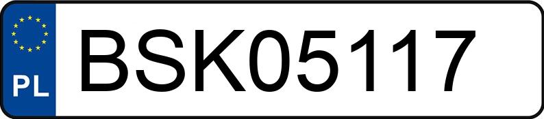 Numer rejestracyjny BSK 05117 posiada AUDI A4 - BSK05117 Numer rejestracyjny BSK 05117 posiada AUDI A4 - BSK05117