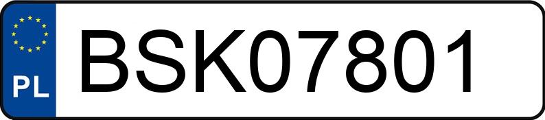 Numer rejestracyjny BSK 07801 posiada OPEL VECTRA - BSK07801 Numer rejestracyjny BSK 07801 posiada OPEL VECTRA - BSK07801