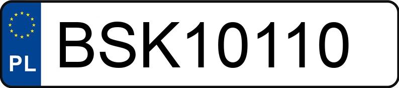 Numer rejestracyjny BSK 10110 posiada AUDI S3 - BSK10110 Numer rejestracyjny BSK 10110 posiada AUDI S3 - BSK10110