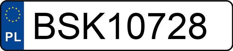 Numer rejestracyjny BSK 10728 posiada AUDI A6 - BSK10728