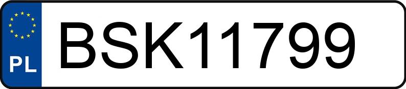 Numer rejestracyjny BSK 11799 posiada AUDI A5 Sportback 2.0 TFSI MR`16 E6 B9 Sport S tronic - BSK11799