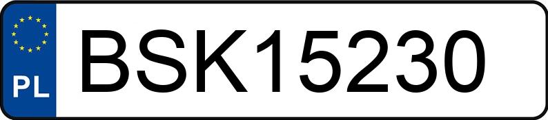 Numer rejestracyjny BSK 15230 posiada KRAMER --- - BSK15230