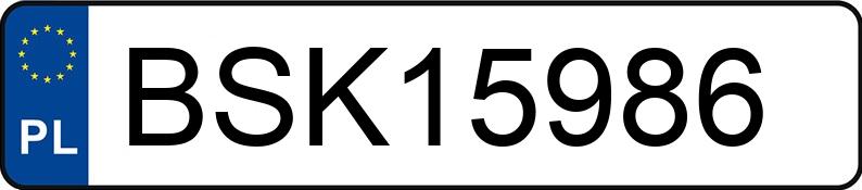 Numer rejestracyjny BSK 15986 posiada KIA SPORTAGE - BSK15986