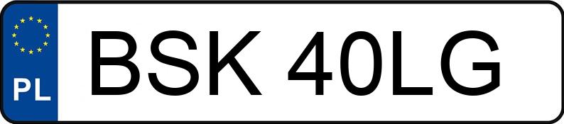 Numer rejestracyjny BSK 40LG posiada VOLKSWAGEN Passat 1.9 TDI MR`94 GT - BSK40LG