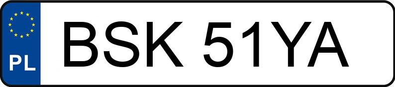 Numer rejestracyjny BSK 51YA posiada BMW 320 Diesel MR`04 E3 E90 320 Diesel MR`04 E3 E90 - BSK51YA