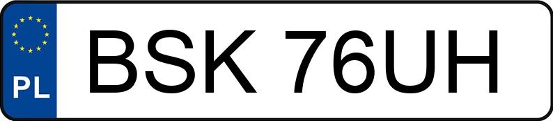 Numer rejestracyjny BSK 76UH posiada FORD ESCORT 1.3 - BSK76UH