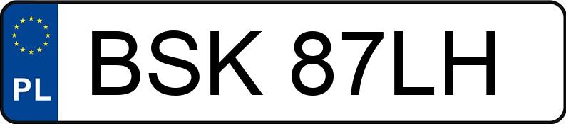 Numer rejestracyjny BSK 87LH posiada JEEP CHEROKEE EAGLE 2.1 - BSK87LH