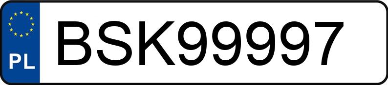 Numer rejestracyjny BSK 99997 posiada BMW 320D - BSK99997 Numer rejestracyjny BSK 99997 posiada BMW 320D - BSK99997