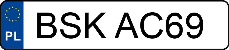 Numer rejestracyjny BSK AC69 posiada AUDI A4 1.9 TDi Kat. MR`00 E3 8E A4 1.9 TDi Kat. MR`00 E3 8E - BSKAC69