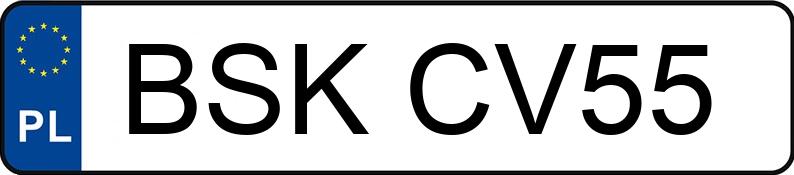 Numer rejestracyjny BSK CV55 posiada MERCEDES-BENZ E 200 CDI - BSKCV55