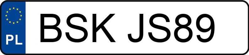 Numer rejestracyjny BSK JS89 posiada VOLKSWAGEN GOLF - BSKJS89