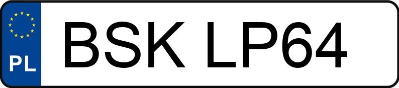O número de registro BSK LP64 tem BMW 325i Coupe Kat. E36 325i Coupe Kat. E36 - BSKLP64