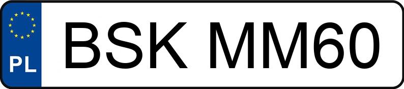 Numer rejestracyjny BSK MM60 posiada OPEL Vectra C 1.9 CDTI MR`05 E4 Cosmo - BSKMM60