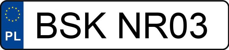 Numer rejestracyjny BSK NR03 posiada TOYOTA RAV4 - BSKNR03 Numer rejestracyjny BSK NR03 posiada TOYOTA RAV4 - BSKNR03