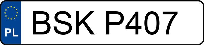 Numer rejestracyjny BSK P407 posiada VOLKSWAGEN Passat B5 1.8 MR`96 E2 Trendline - BSKP407