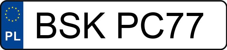 Numer rejestracyjny BSK PC77 posiada BMW 328 CI - BSKPC77