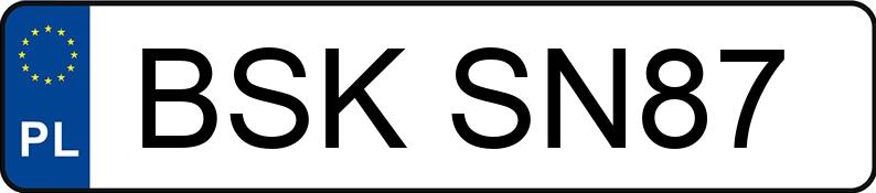 Numer rejestracyjny BSK SN87 posiada OPEL Astra II 1.6 MR`98 Njoy Aut. - BSKSN87 Numer rejestracyjny BSK SN87 posiada OPEL Astra II 1.6 MR`98 Njoy Aut. - BSKSN87