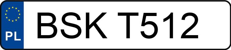 Numer rejestracyjny BSK T512 posiada FIAT CINQUECENTO - BSKT512