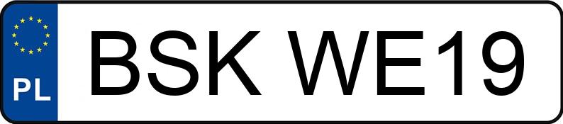 Numer rejestracyjny BSK WE19 posiada FORD S-Max 2.0 TDCi MR`06 E4 Silver X - BSKWE19