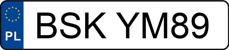 Numer rejestracyjny BSK YM89 posiada AUDI A4 Avant 1.8 Kat. MR`00 E3 8E T Multitronic - BSKYM89