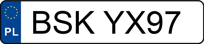 Numer rejestracyjny BSK YX97 posiada BMW 1ER REIHE - BSKYX97