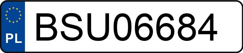 Numer rejestracyjny BSU 06684 posiada DAEWOO MUSSO - BSU06684
