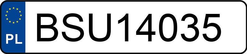 Numer rejestracyjny BSU 14035 posiada VOLVO XC60 - BSU14035 Numer rejestracyjny BSU 14035 posiada VOLVO XC60 - BSU14035