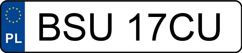 Numer rejestracyjny BSU 17CU posiada OPEL ASTRA 1,6 KAT - BSU17CU