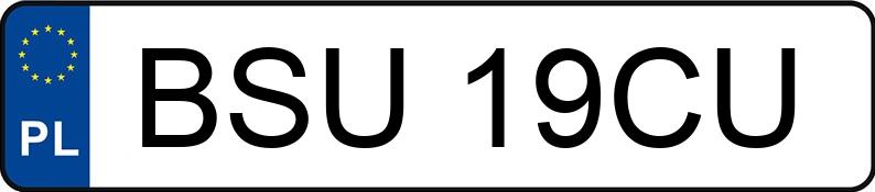 Numer rejestracyjny BSU 19CU posiada PEUGEOT 106 - BSU19CU