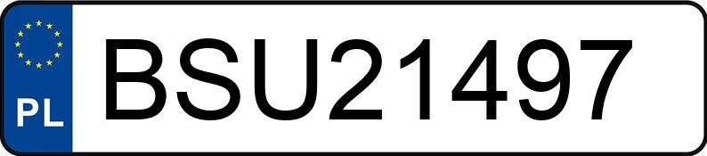 Numer rejestracyjny BSU 21497 posiada SKODA OCTAVIA 2.0 KAT - BSU21497