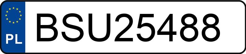 Numer rejestracyjny BSU 25488 posiada VOLKSWAGEN Passat 1.9 TD MR`94 - BSU25488