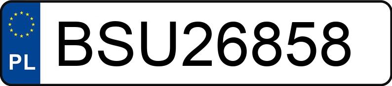 Numer rejestracyjny BSU 26858 posiada VOLKSWAGEN GOLF - BSU26858
