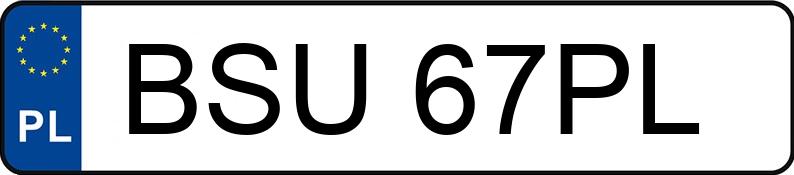 Numer rejestracyjny BSU 67PL posiada AUDI A4 Avant 2.0 TDi DPF MR`07 E4 B8 A4 Avant 2.0 TDi DPF MR`07 E4 B8 - BSU67PL