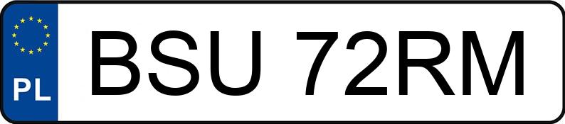 Numer rejestracyjny BSU 72RM posiada AUDI A6 2.5 TDi Kat. MR`97 4B A6 2.5 TDi Kat. MR`97 4B - BSU72RM