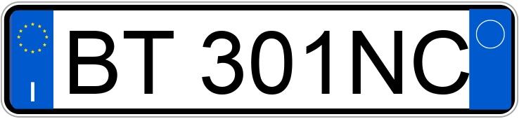 Numer rejestracyjny BT301NC posiada FORD Fiesta 4a serie