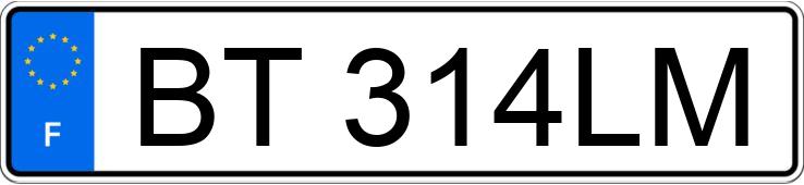 Numer rejestracyjny BT314LM posiada PEUGEOT 307