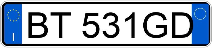 Numer rejestracyjny BT531GD posiada Mitsubishi L200