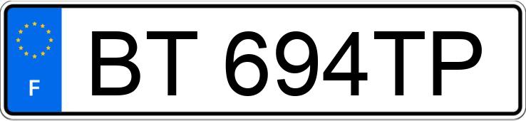 Numer rejestracyjny BT694TP posiada BMW SERIE 7