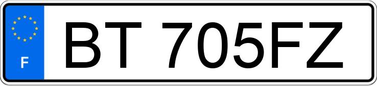 Numer rejestracyjny BT705FZ posiada RENAULT KANGOO EXPRESS