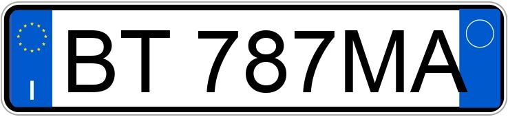 Numer rejestracyjny BT787MA posiada ALFA ROMEO Gtv-Spider