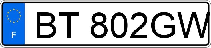 Numer rejestracyjny BT802GW posiada VOLKSWAGEN TRANSPORTER